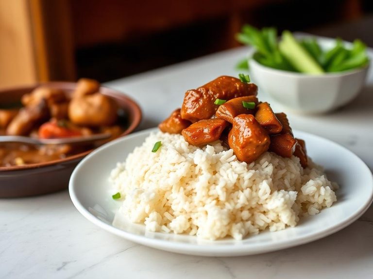 Filipino Chicken Adobo with Rice