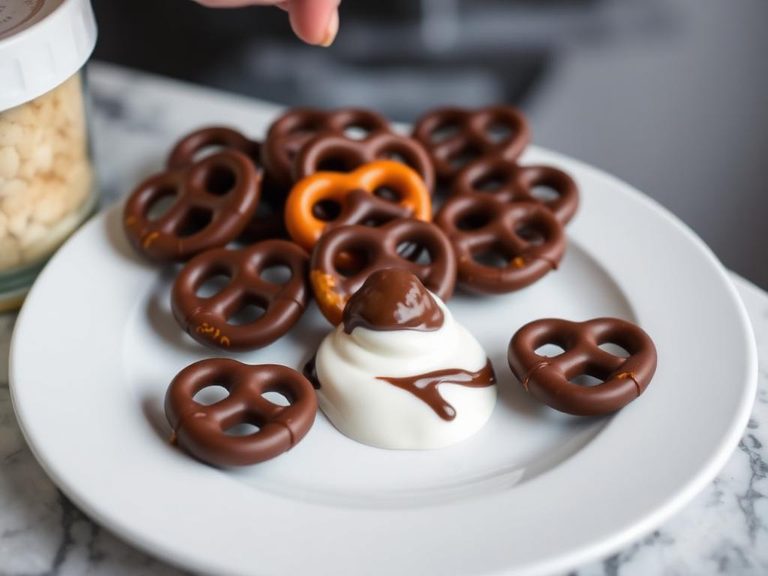 Filling for chocolate-covered pretzels