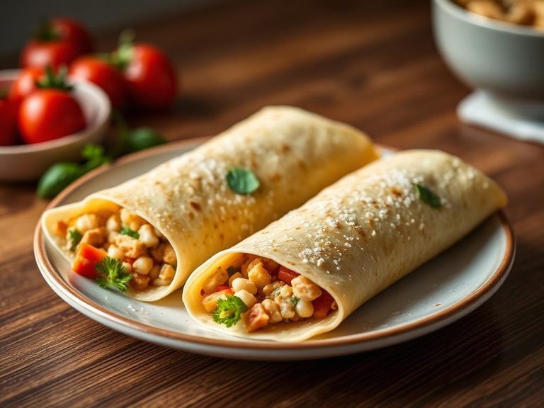 Filling for savory crepes or wraps
