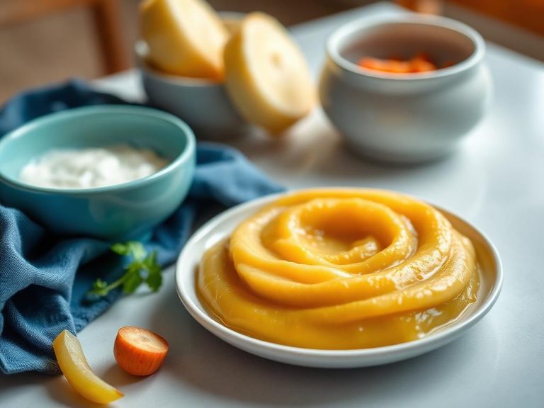 First-stage infant puree