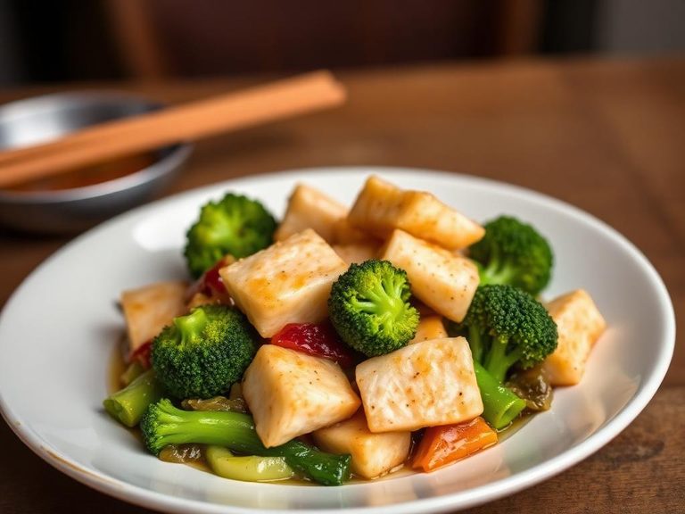 Fish and Broccoli Stir-Fry