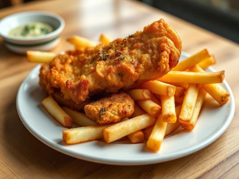 Fish and Chips (the classic British staple)