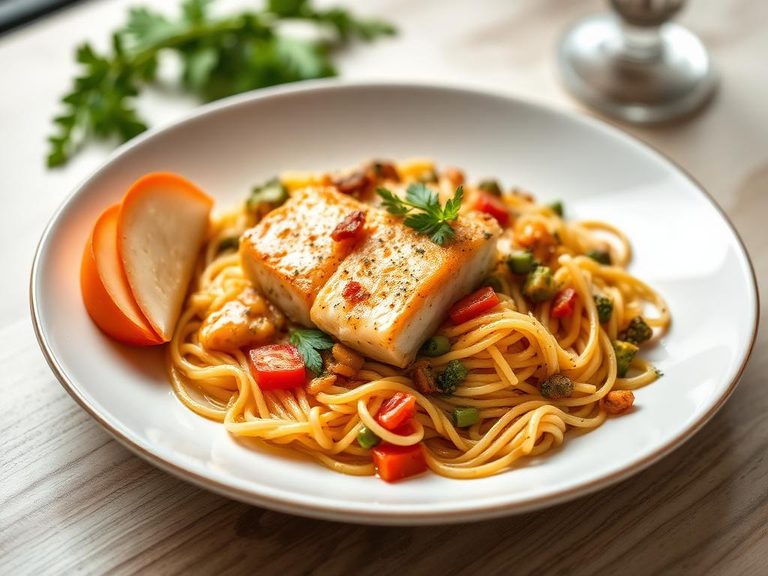 Fish and Vegetable Noodle Casserole