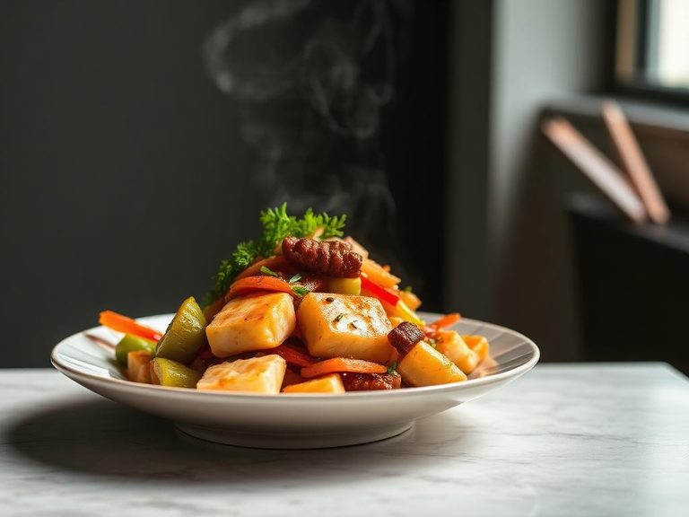 Fish and Vegetable Stir-Fry