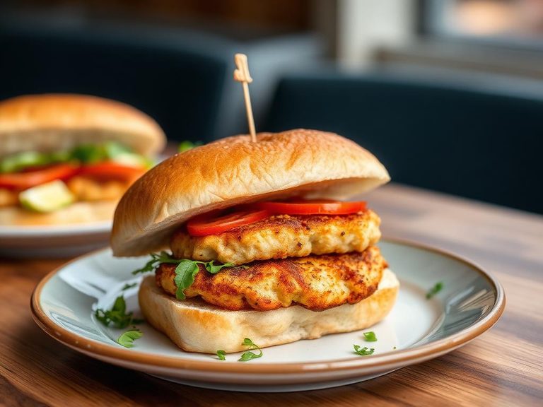 Fish Cake Sandwich