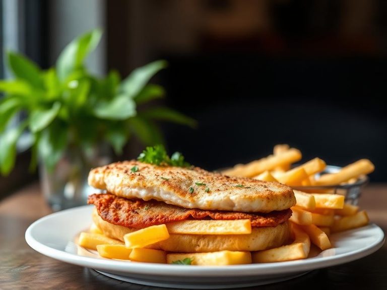 Fish Sandwich with Fries