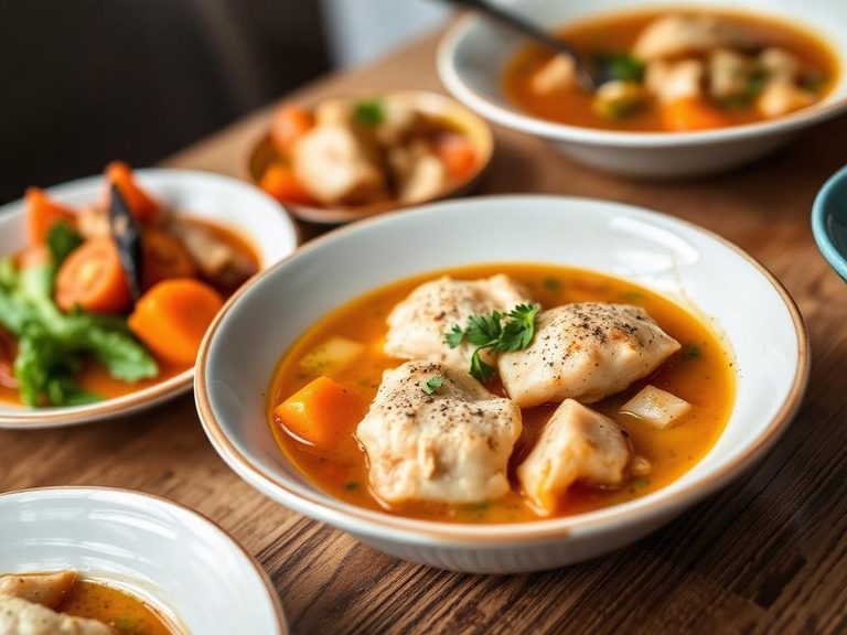 Fish stews or soups