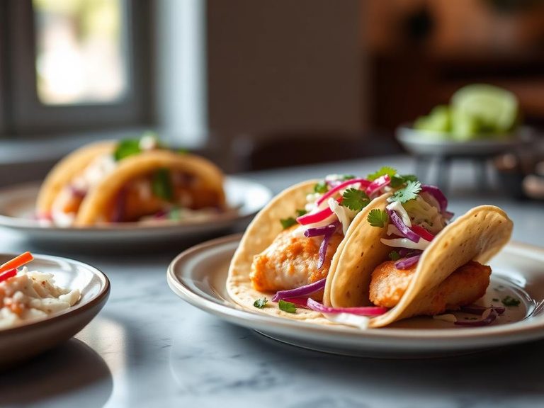 Fish Tacos with Slaw