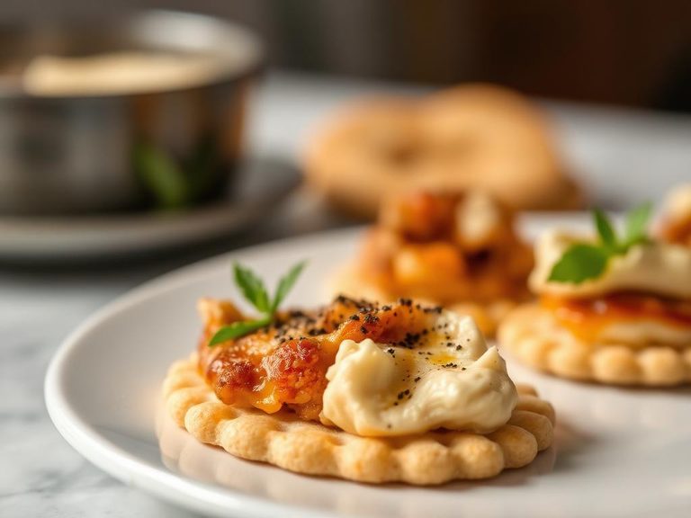 Flaked on Crackers or Blini