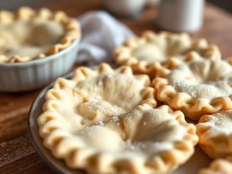 Flaky pie crusts or pastry dough