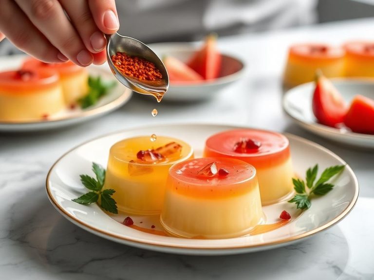 Flavoring for gelatin desserts
