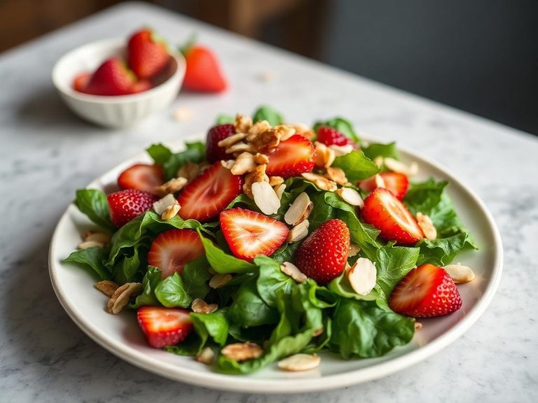 Florentine Salad (with strawberries and almonds)