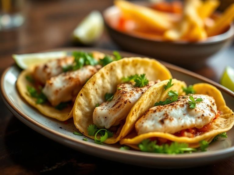 Flounder tacos