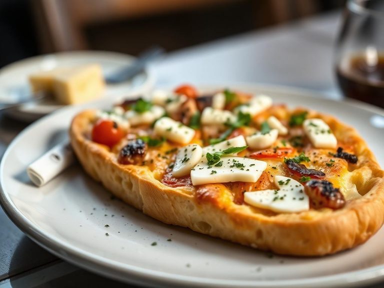 Focaccia with Cheese Toppings