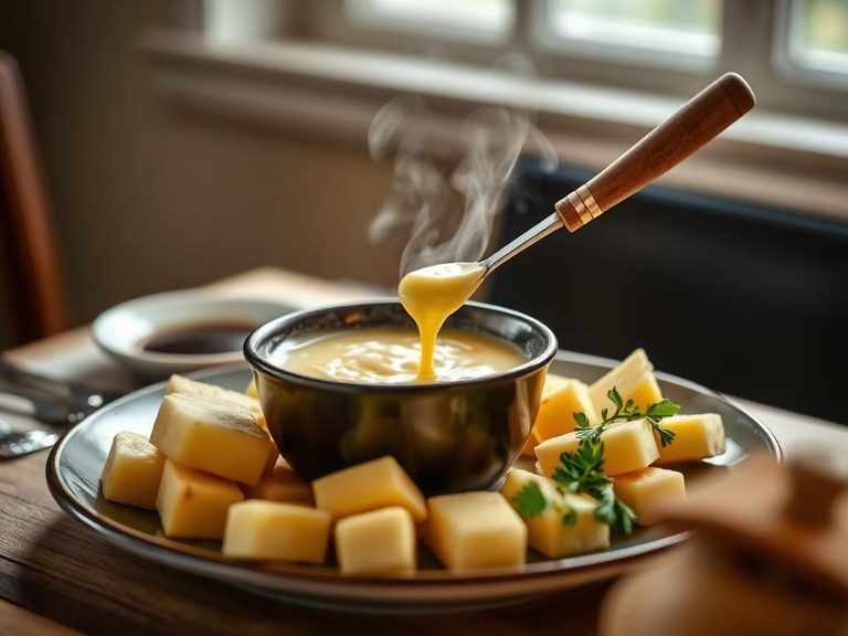 Fondue Moitié-Moitié (the classic Gruyère/Emmental blend)