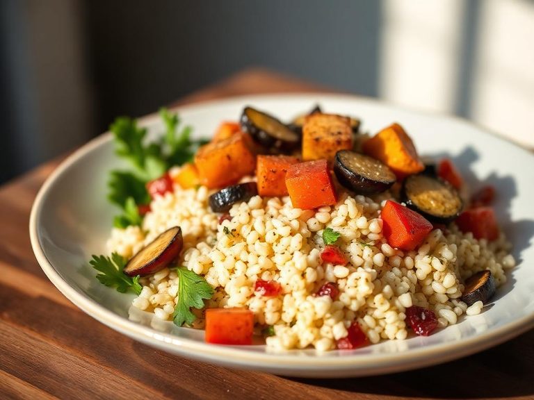 Fonio Salad with Roasted Vegetables