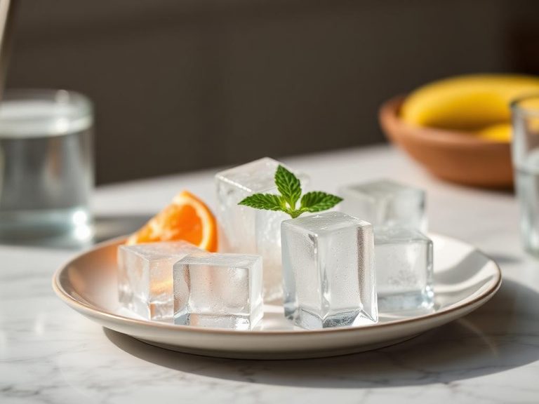 For making sparkling water ice cubes