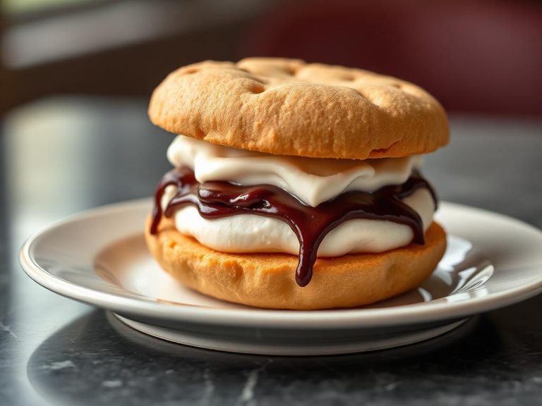 Fortune Cookie Ice Cream Sandwich