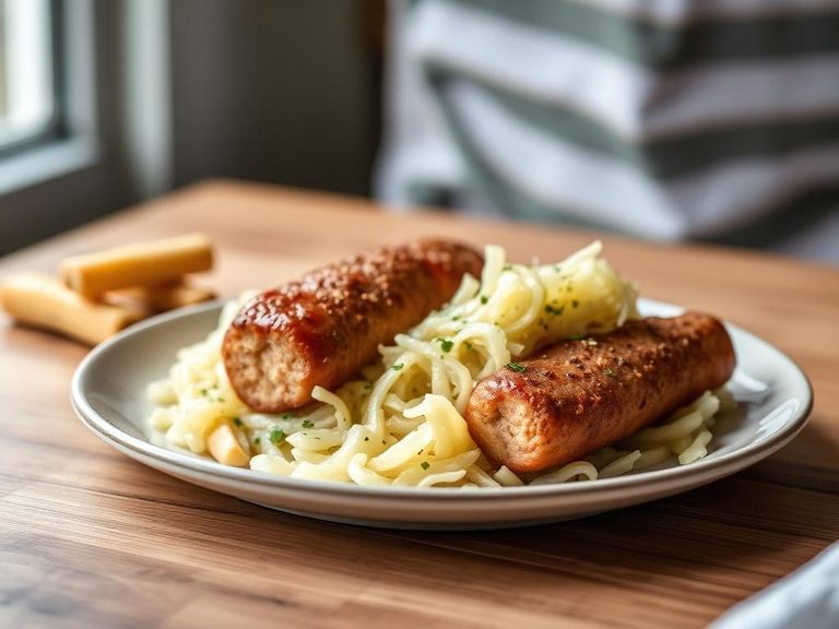 Frankfurter Rippchen mit Kraut (served with sauerkraut)