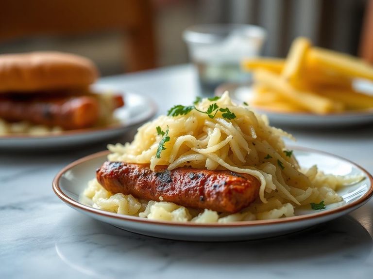 Frankfurter with Sauerkraut