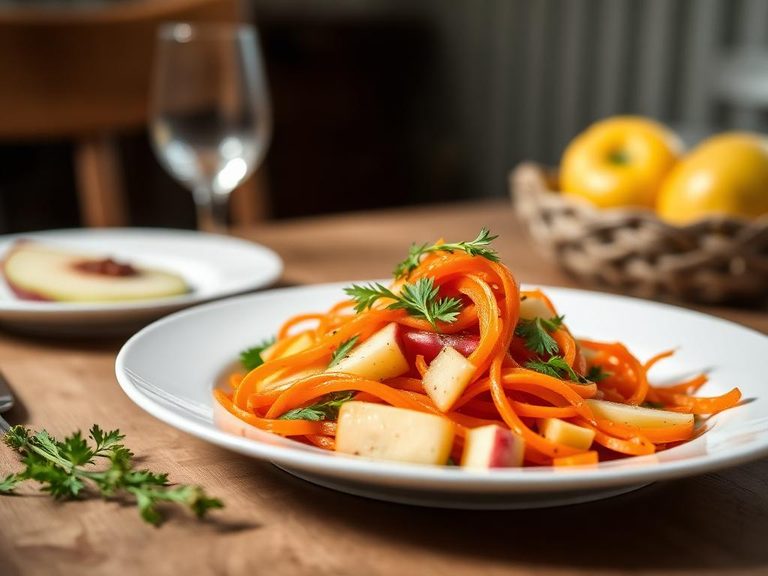 French carrot and apple salad (salade de carottes et pommes)