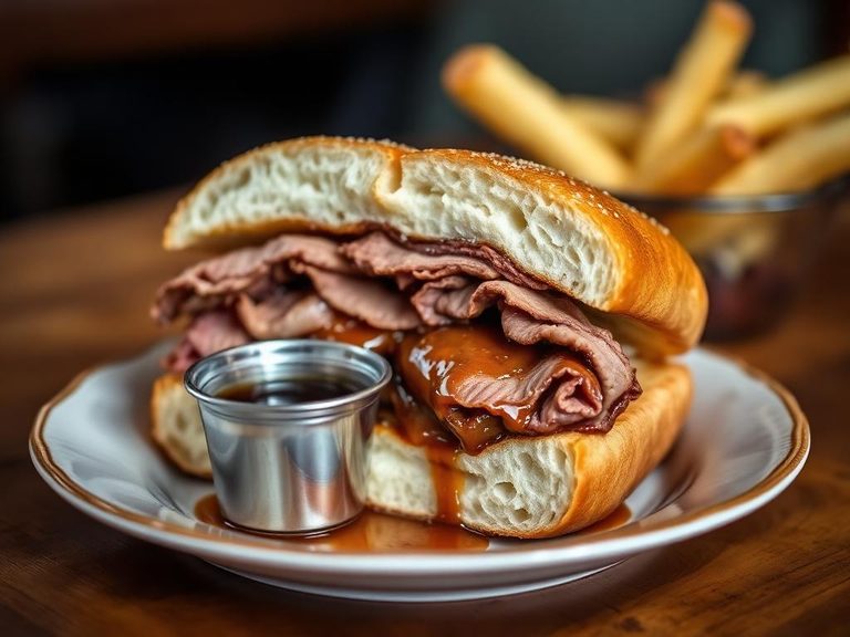 French Dip sandwich (with au jus)