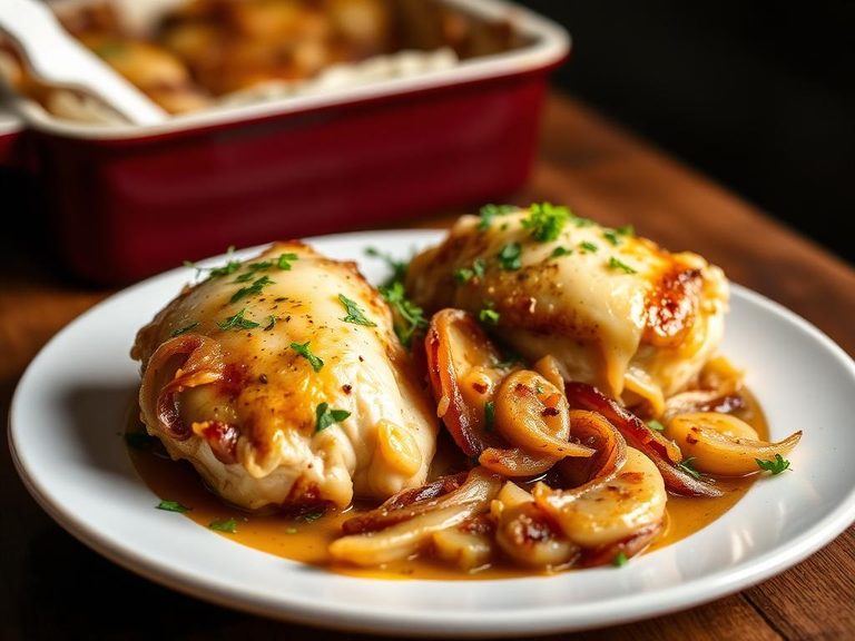 French Onion Chicken Bake