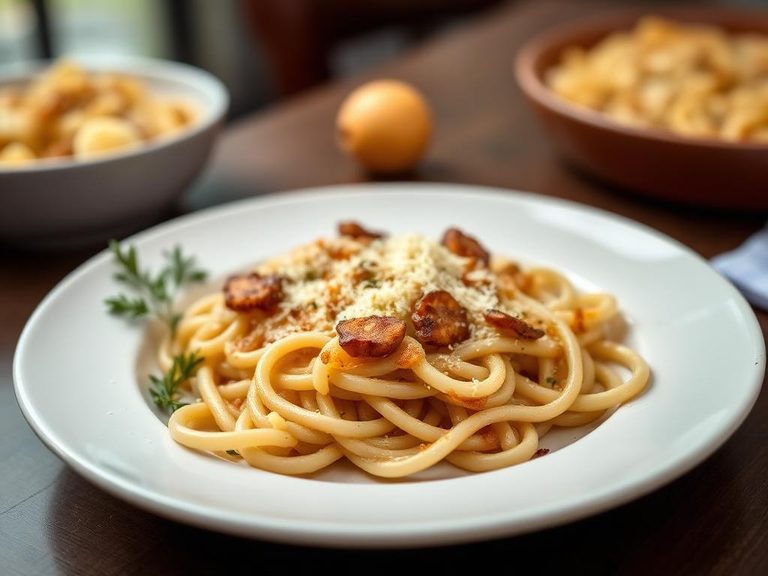 French Onion Pasta Bake