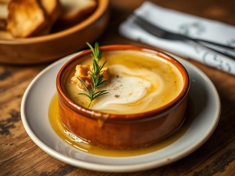 French Onion Soup (as a crouton topping)