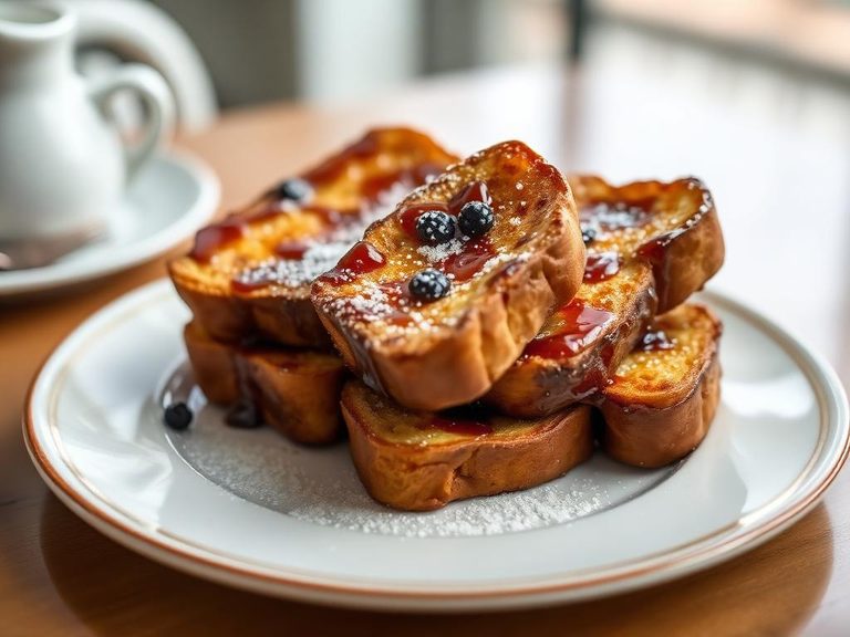 French toast (Migas) for breakfast