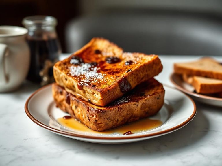 French toast with raisin bread