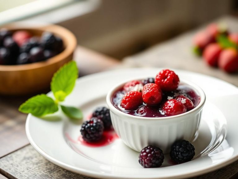 Fresh berry compote