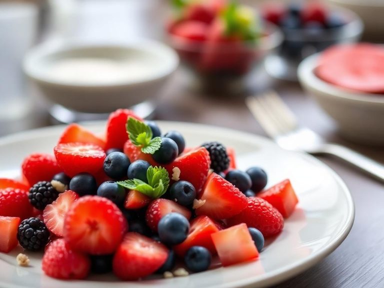 Fresh berry salad