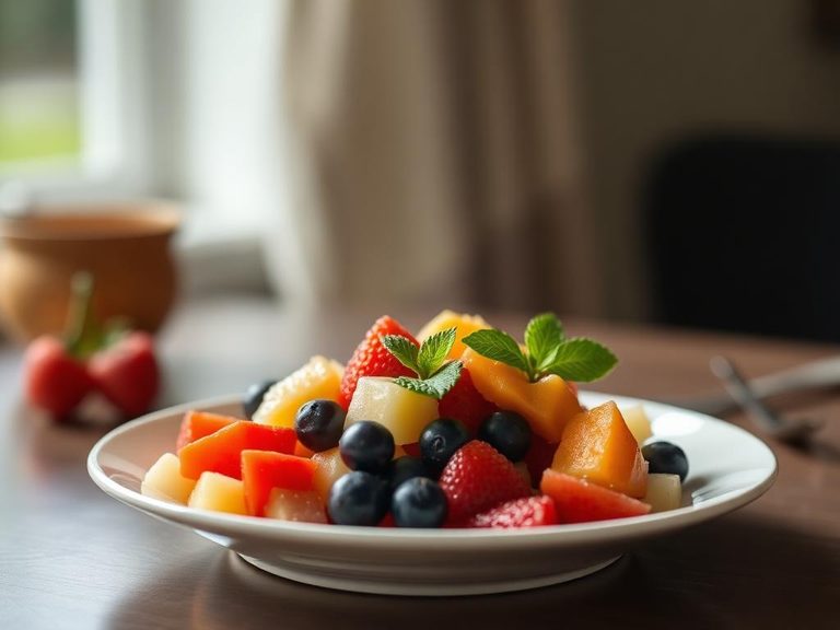 Fresh fruit salad component