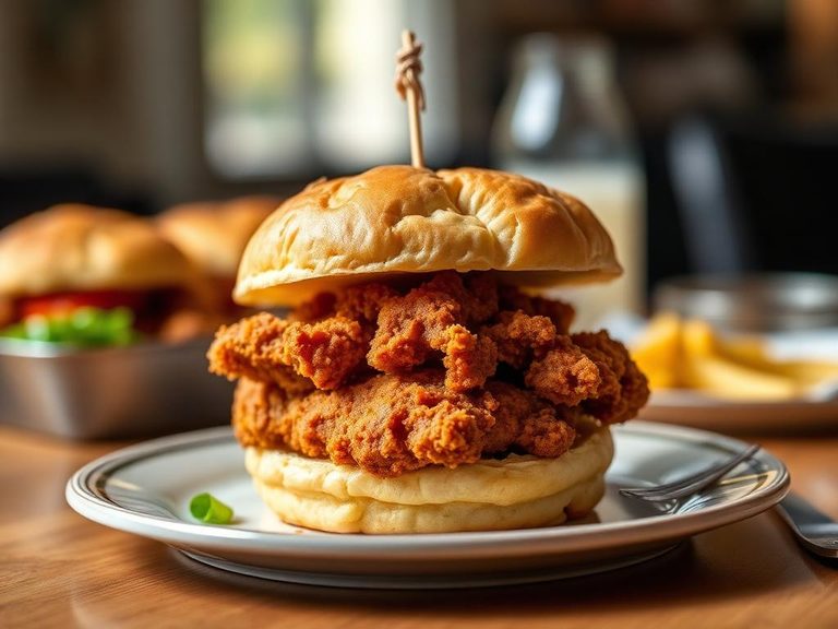 Fried Chicken Biscuit Slider
