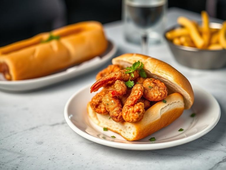 Fried Crayfish Po' Boy