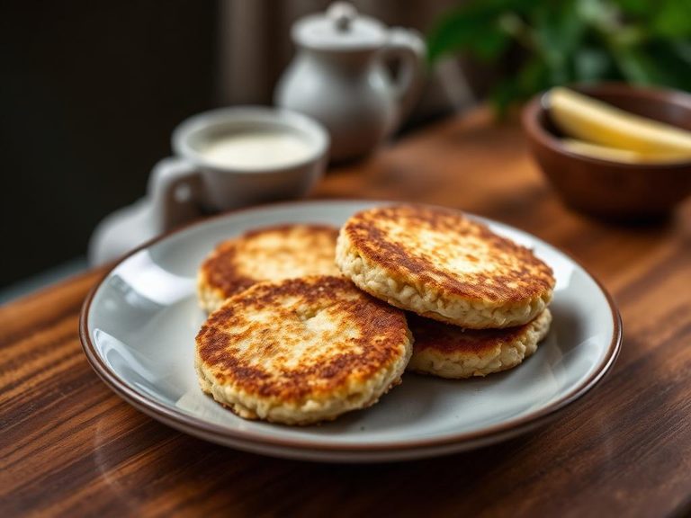 Fried Cream of Wheat cakes (leftover porridge)