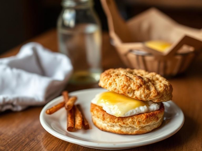 Fried Egg and Cheese Biscuit