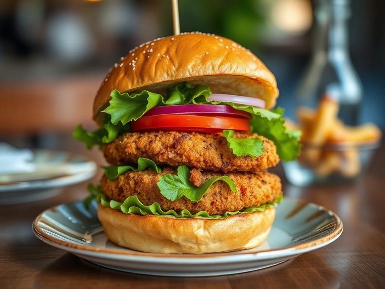 Fried Fish Burger