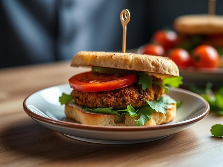 Fried green tomato sandwich