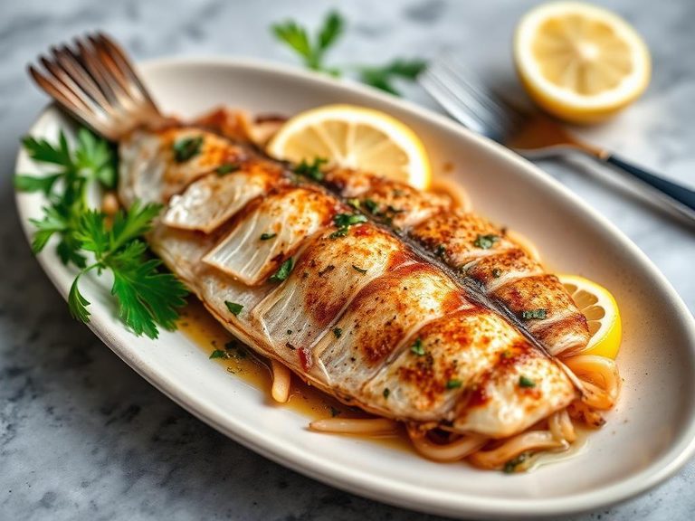 Fried Mackerel with Lemon and Herbs