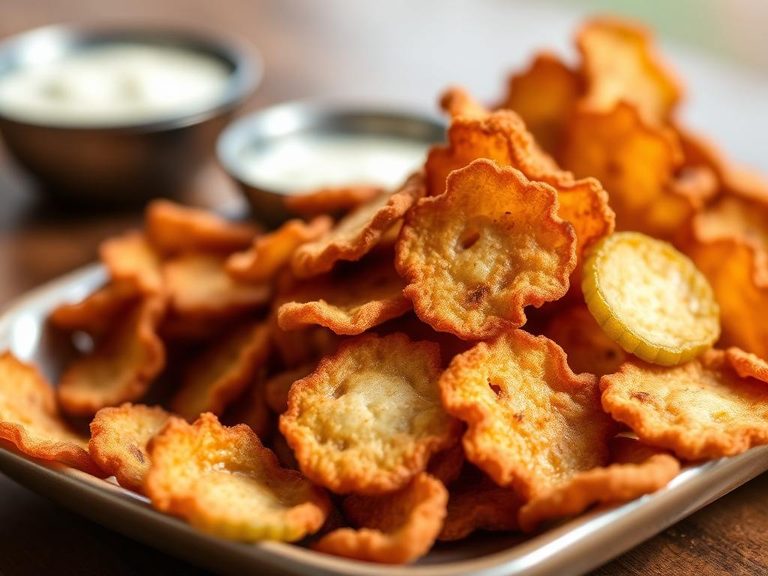 Fried pickle chips