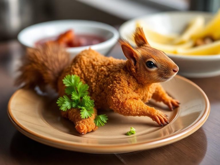 Fried squirrel