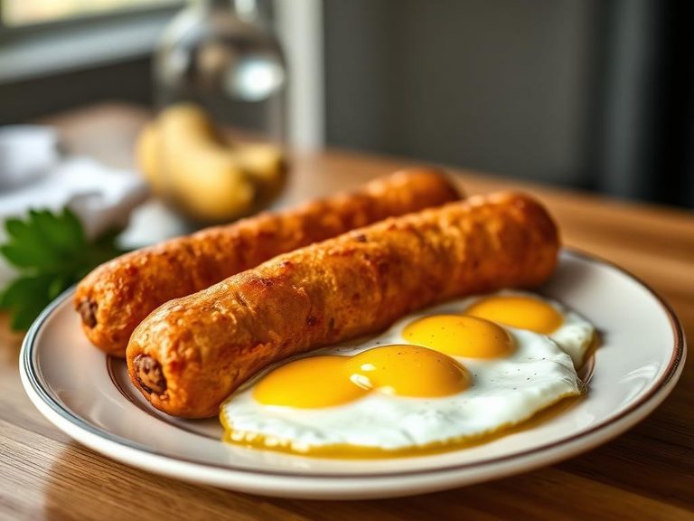 Fried Vienna Sausages with Eggs