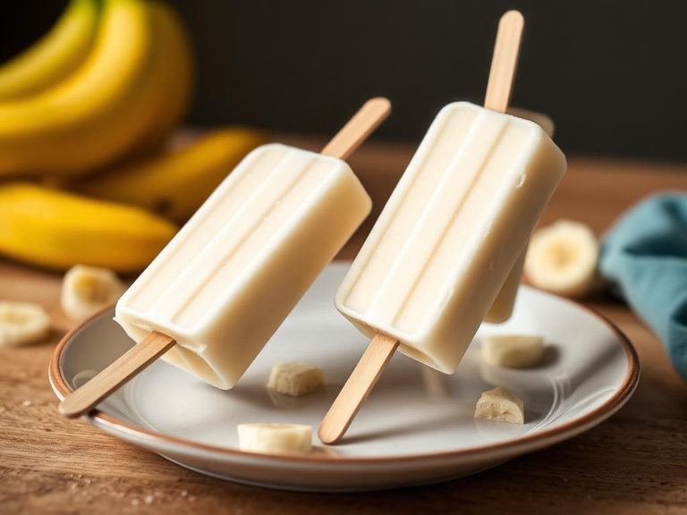 Frozen Banana Yogurt Pops