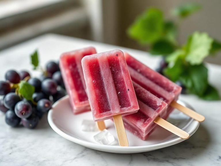 Frozen grape pops