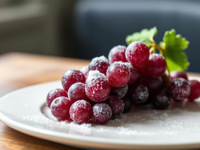Frozen grape snack