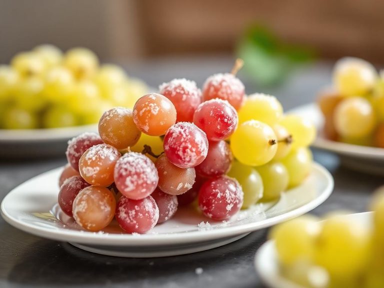 Frozen grapes