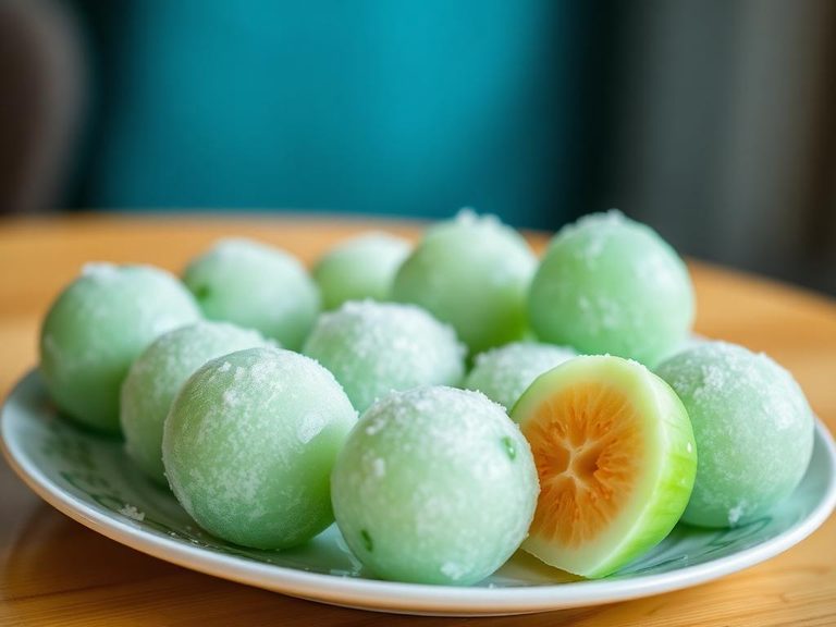 Frozen melon balls