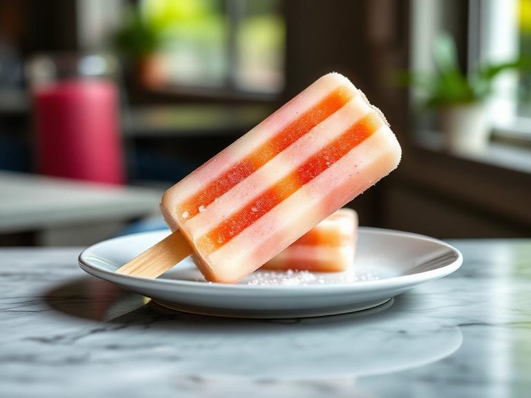 Frozen milk bar popsicle